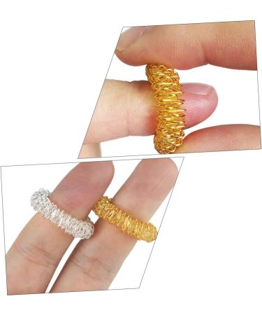 Homsfou 20-Pack Finger Massage Rings | Sensory Acupressure Toys for Children | Mini Health Tool for Relaxation & Stress Relief - Buy Online on GoSupps.com