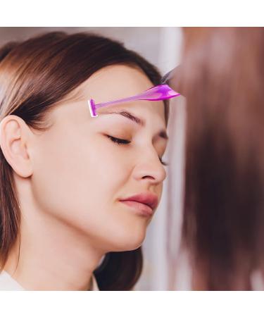 ANCIRS 24 Pack Eyebrow Trimmer Razors for Women - Stainless Steel T Shape Shaver Tool for Eye Brow - Facial Makeup Kit in Purple and Pink - Buy Online on GoSupps.com