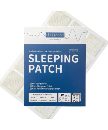 Dozywave Sleep Patch 30 Patches for Adults with Melatonin 5-HTP Medication-Free Patch-only Solution