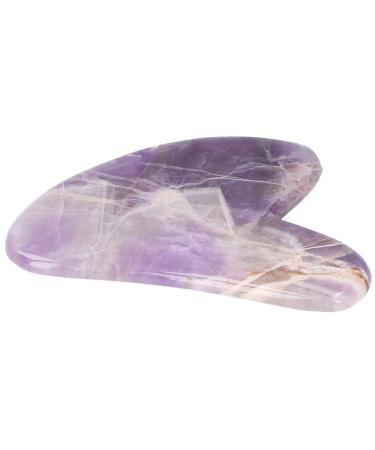 Verdant Touch Scraping Board Scraping Plate Massage device Heart -shaped board for face shoulder leg belly back amethyst gua Sha tools
