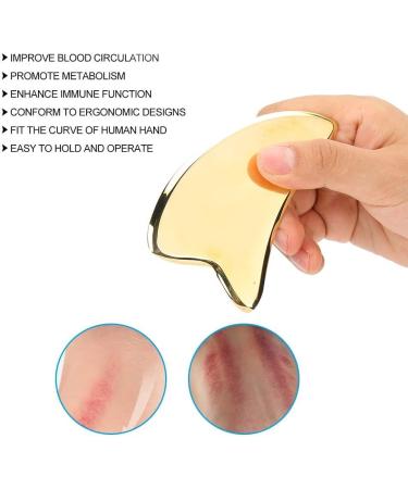 Verdant Touch Brass Gua Sha Tool - Neck Scraping Board for Muscle Pain Relief & Acupoint Massage - Buy Online on GoSupps.com