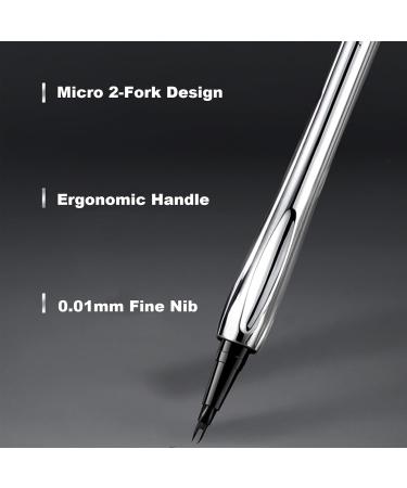 Cooklesa Eyebrow Natural Waterproof Eyebrow Pen with Microfine Tip Two-pronged Eyebrow Pencil Natural Brow Eyebrow Pen (3color) - Buy Online on GoSupps.com
