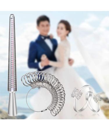 Ring Sizer Set - Stainless Steel Ring Sizers & Aluminum Ring Mandrel - 27 Pcs Metal Ring Gauges (Size 1-13) - Finger Sizer Tool for Accurate Measurement - Buy Online on GoSupps.com