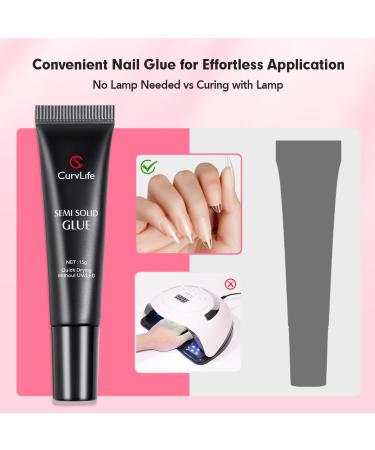 New Super Strong Nail Glue 15g | Quick Drying & Long Lasting | Ideal for Press On Nails & Acrylic Kits - Buy Online on GoSupps.com