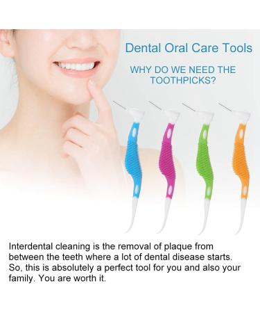 Soft Interdental Brushes Set | 8 pcs Dental Care Tools for Braces Bridges & Oral Hygiene - Dispo Tootfor HPIcks - Buy Online on GoSupps.com