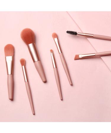 TouGod 8pcs Professional Makeup Brushes Set with Leather Bag - Portable Travel Powder Concealer Blush & Eye Brushes for Flawless Application - Buy Online on GoSupps.com