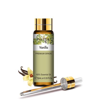 PHATOIL Vanilla Essential Oil 10ML - Undiluted and Cruelty-Free Pure Vanilla Oil - Essential Oils for Diffusers for Home Vanilla 10.00 ml (Pack of 1) - Buy Online on GoSupps.com