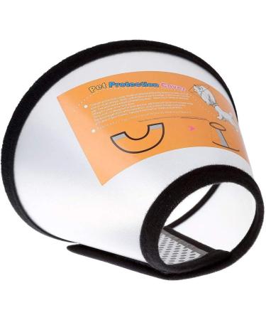 Mogokoyo Pet E-Collar: Wound Healing Cone for Surgery Recovery - Neck Girth 14.1-15.0, Depth 7.5 - Buy Online on GoSupps.com