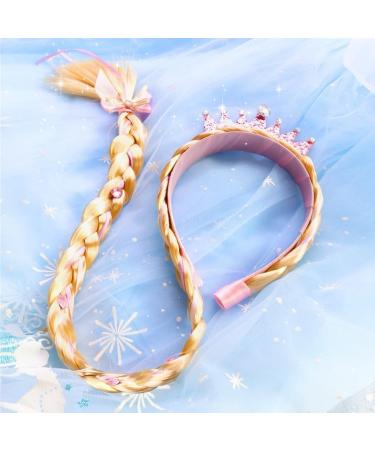 Weaving Braids Headband Icesnow Queen Hairhoop for Little Girl Lovely Hair Styling Accessories Roleplay Hair Decors Flowers 01 - Buy Online on GoSupps.com