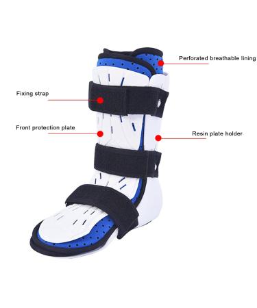Milltrip Ankle Support Brace & Fracture Boot - Short AFO Orthosis Splint for Sprains & Injuries (Left Foot M) | International Shipping Available - Buy Online on GoSupps.com