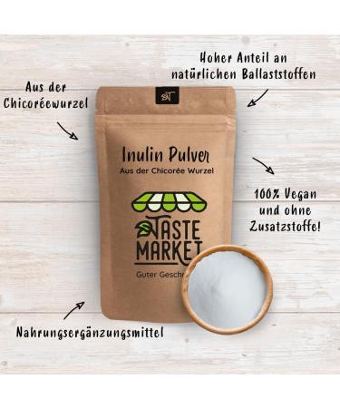 justaste 10 x 1 kg inulin powder from Chicor e root high fiber content vegan 10 kg - Buy Online on GoSupps.com