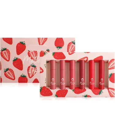 6 Colors Matte Liquid Lipstick Long Lasting Waterproof Lip Gloss Smooth Collection for Office Casual Party 24 Hours Waterproof Lipstick - Buy Online on GoSupps.com