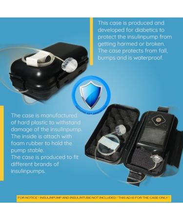 Waterproof Insulin Pump Case - Universal Fit for Most Brands Small & Black Model GP001 - Buy Online on GoSupps.com