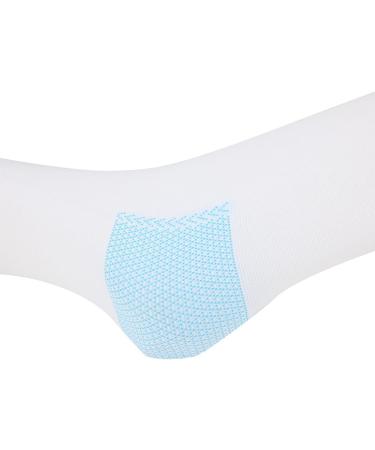 Flbirret Varicose Vein Stockings - Anti-Slip Compression Socks for Swelling, Pain, Skin Ulcers (White, Small) - Buy Online on GoSupps.com