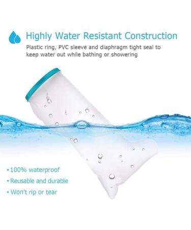 Doact Waterproof Shower Protection Foot Plaster - Leg Protectors for Adults | 11/28cm (71cm/leg) - Buy Online on GoSupps.com