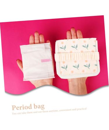 Buifulsic Women's Travel Hygiene Bag | Stylish Lipstick & Tampon Organizer | Period Pocket Bag for Students & Travel - Buy Online on GoSupps.com