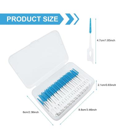 Skhaovs 230-Piece Interdental Tooth Cleaner Sticks & Brushes - Light Blue Dental Care Set for Optimal Oral Health - Buy Online on GoSupps.com