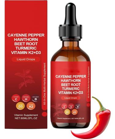 Rethes Gouttes de poivre de Cayenne gouttes Aeluro Cayenne liquide d'extrait de poivre de Cayenne Aeluro goutte liquide de poivre de Cayenne naturelle stimulateur du m tabolisme formule douce (1)