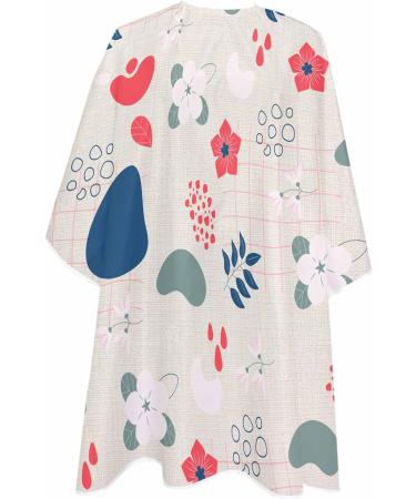 Buy Bohemian Flower Barber Cape | Adjustable Aesthetic Hair Cutting Cape for Men Women & Kids - Retro Beige 55x63 Inch - Buy Online on GoSupps.com
