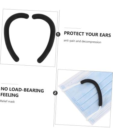 Solustrie 10 Pair Anti-Snag Earling Earrings | Handmade Rubber Ear Protectors for Children | Comfortable Facial Mask Ear Hooks (10x3cm) - Buy Online on GoSupps.com
