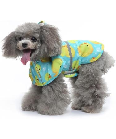Naroote Dog Raincoat Duck Print Waterproof Dog Raincoat Adjustable for Small Dogs (XXL) - Buy Online on GoSupps.com