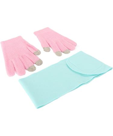 Qukaim Moisturizing Gel Hand Gloves Set Moisturizing Gel Hand Gloves Set with Spa Neck Mask Reusable Hydrating Gel Gloves Touch Screen for Cracked Skin - Buy Online on GoSupps.com