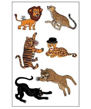 Premium Big Cat Tattoos: Lion  Cheetah  Tiger  Jaguar  Black Panther  Mountain Lion/Cougar