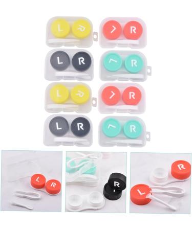 Partykindom 8-Set Contact Lens Storage Container - Practical Travel Etui with Mirror - Interchangeable Eye Box - Buy Online on GoSupps.com