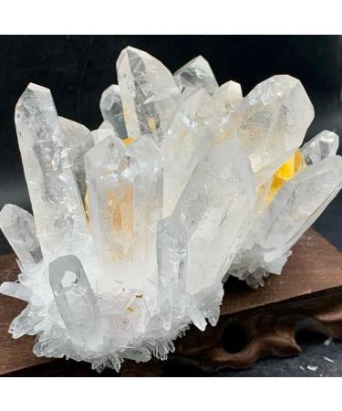 Natural Crystal Rough 500g Natural Quartz White Yellow Crystal Cluster Home Decoration Wedding Decoration Stone Mineral Specimen - Buy Online on GoSupps.com