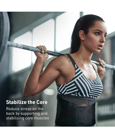 BodyMed Sure-Fit Two-Pull Lumbosacral Support - Black Regular | Lower Back Stabilizer for Core Muscle Support - All-Day Comfort for Home Office & Gym - Buy Online on GoSupps.com