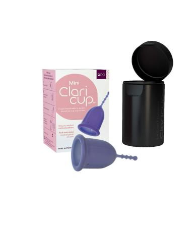 Claripharm - Menstrual cup included Claricup -size 0 -medical silicone antimicrobial with its transport box/sterilization - Buy Online on GoSupps.com