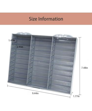 HIOPOIUYT Transparent Dustproof Box For False Nails Art Keep Your Masterpieces Clean Adjustable Dividers Easy To Carry Protective Case For Nail Products Black - Buy Online on GoSupps.com