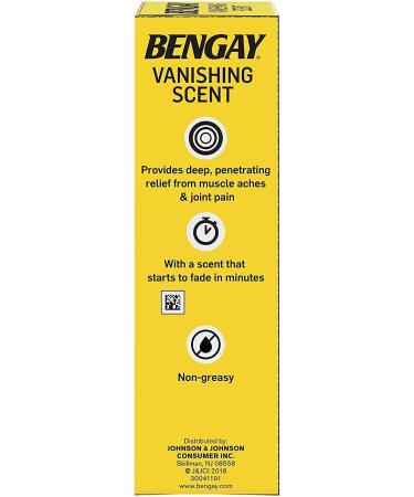 Bengay Menthol 2.5% Topical Analgesic Gel - Vanishing Scent 2oz | Fast International Shipping - Buy Online on GoSupps.com
