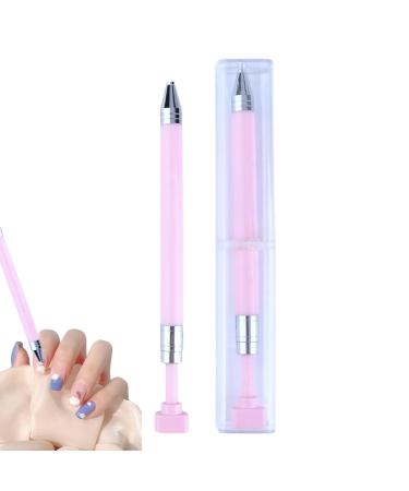 Nail Art Manicure Art Precision Pencil - Rhinestone Design Nail Drill Tool Lightweight Dotting Nail Tool for Home Travel Business Trip Pink