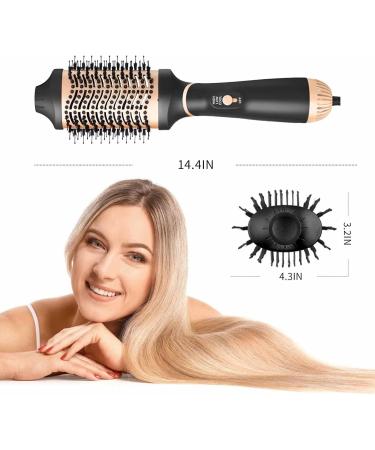 Roewol Nil Hair Dryer Brush | 4-in-1 Compact Styling Tool in Gold - Perfect for International Shipping - Buy Online on GoSupps.com