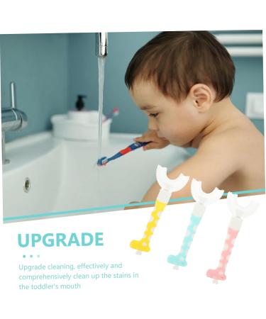 Plafope Children's Toothbrush Set - 3 Silicone Oral Care Tools for Kids | Gentle Mouth Cleaning & Dental Hygiene - Buy Online on GoSupps.com