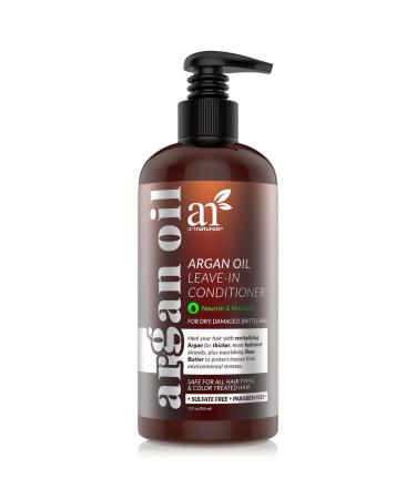 Artnaturals Argan Oil Leave-In Conditioner - (12 Fl Oz / 355ml) - Made with Organic and Natural Ingredients - for All Hair Types   Treatment for Damaged  Dry  Color Treated and Hair Loss (ANHA-0802)