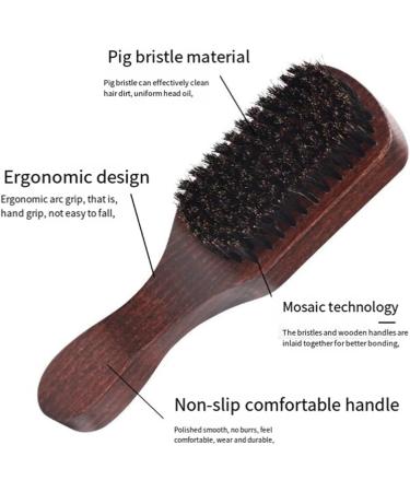 Dewedrt 1pcs Hair Funnel Wooden Shaving Brush the Face Baby Beard Brush Easy Install Easy to Use Brown - Buy Online on GoSupps.com