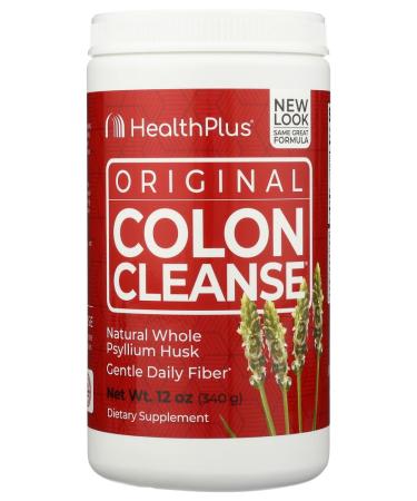 Health Plus Colon Cleanse Powder Natural Flavor 12 oz (Pack of 2)