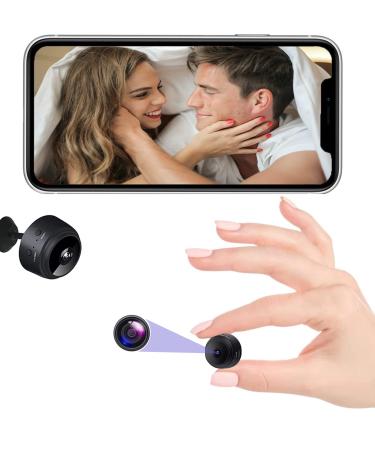 WonderFoto 1080P WiFi Camera, Spy Hidden Camera Detector, Security Camera with Motion Detection, Secret Cameras for Home, Dome Cameras for Surveillance Black-Pro