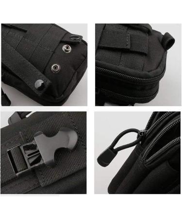 ZhaoCo Tactical Waist Bags | Nylon Military MOLLE EDC Cell Phone Pouch for Camping Hiking & Travel - Black - Buy Online on GoSupps.com