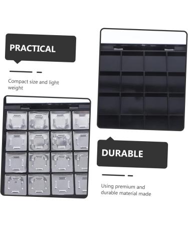  MAGICLULU MAGICLULU Set of 2 eyeshadow boxes eyeshadow palette makeup tray black makeup tray for blush highlighters lipstick makeup kit - Buy Online on GoSupps.com