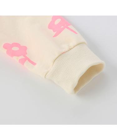Girls Cotton Sweatshirt with Flower Design | Long Sleeve Pullover for Toddlers (3-4 Years) | Casual Jumper for Girls Age 1-12 | Top Quality Kids T-Shirt - Buy Online on GoSupps.com