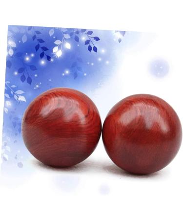 Buy Healvian 4-Piece Handmade Redwood Massage Balls | Stress Relief & Finger Exercise Tools | International Shipping Available - Buy Online on GoSupps.com
