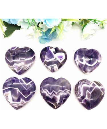 Natural Crystal Rough 1 Pack Natural Fantasy Amethyst Heart Stone Crystal Hand Carved Palm Heart Gemstones Suitable for Home PEIQIYIN - Buy Online on GoSupps.com