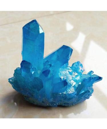Natural Electroplated Quartz Raw Crystal Cluster for Decoration 200g-300g 1pc HOMEZHOU - Buy Online on GoSupps.com