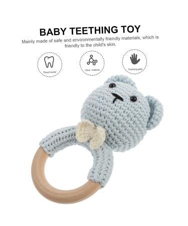 Toyvian Baby Teething Toy - Wooden Infant Chewing Toy for Soothing Relief | 13x7x5cm - Buy Online on GoSupps.com