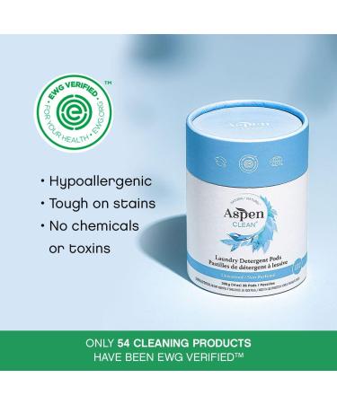 AspenClean Unscented Laundry Pods - New Packaging, Zero Plastic, Vegan, Hypoallergenic Detergent - 36 Count - Buy Online on GoSupps.com