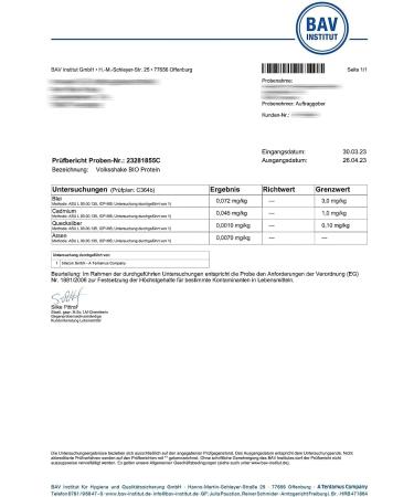 Organic Vegan Protein Powder Chocolate | 10 Plant-Based Sources | Non-GMO Soy & Gluten-Free | Premium Quality from Lake Constance Germany | 1000g - Buy Online on GoSupps.com