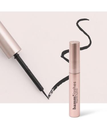 Bamm!Lashes Magnetic Eyeliner for False Eyelash Application 5ml - Easy and Long-Lasting Application Glue-Free Precise Tip Intense Black Color Ideal Natural Eyelash Effect - Buy Online on GoSupps.com
